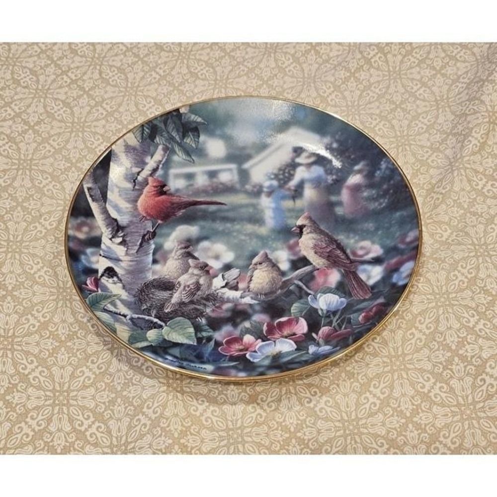 Vintage, Limited 8" Danbury‎ Mint Plate: BEAUTY IN BLOOM #A2293, Bradley Jackson